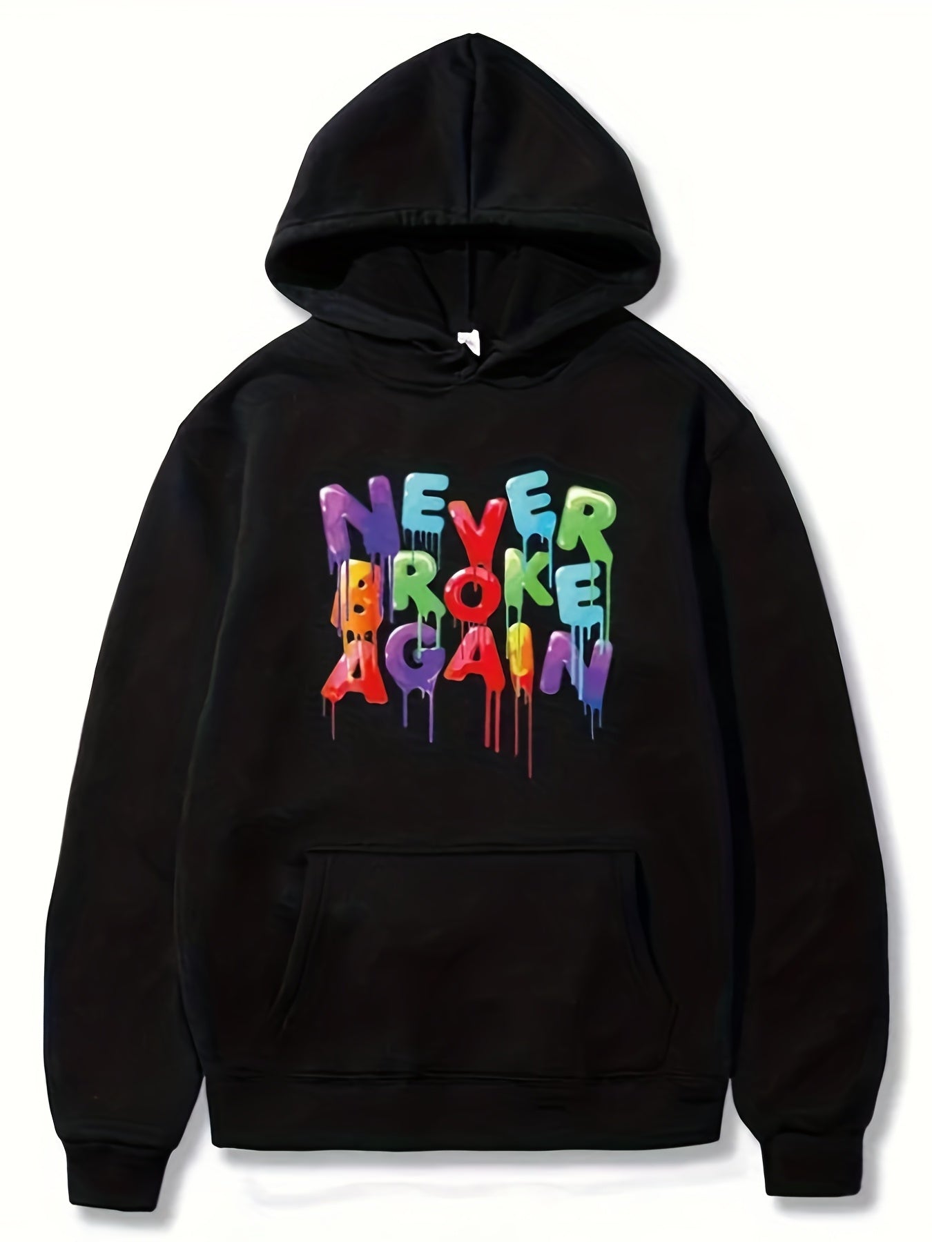 Never Broke Again Hoodie – Bold Graphic Streetwear Pullover