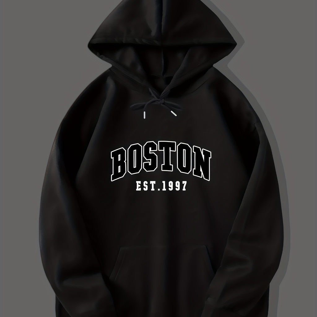 Boston Vintage Hoodie – Classic City Streetwear Pullover