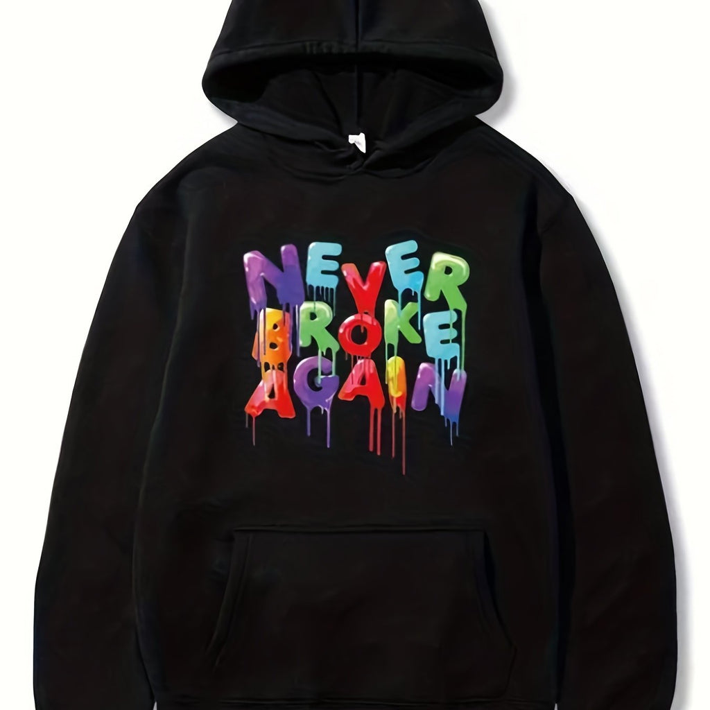 Never Broke Again Hoodie – Bold Graphic Streetwear Pullover