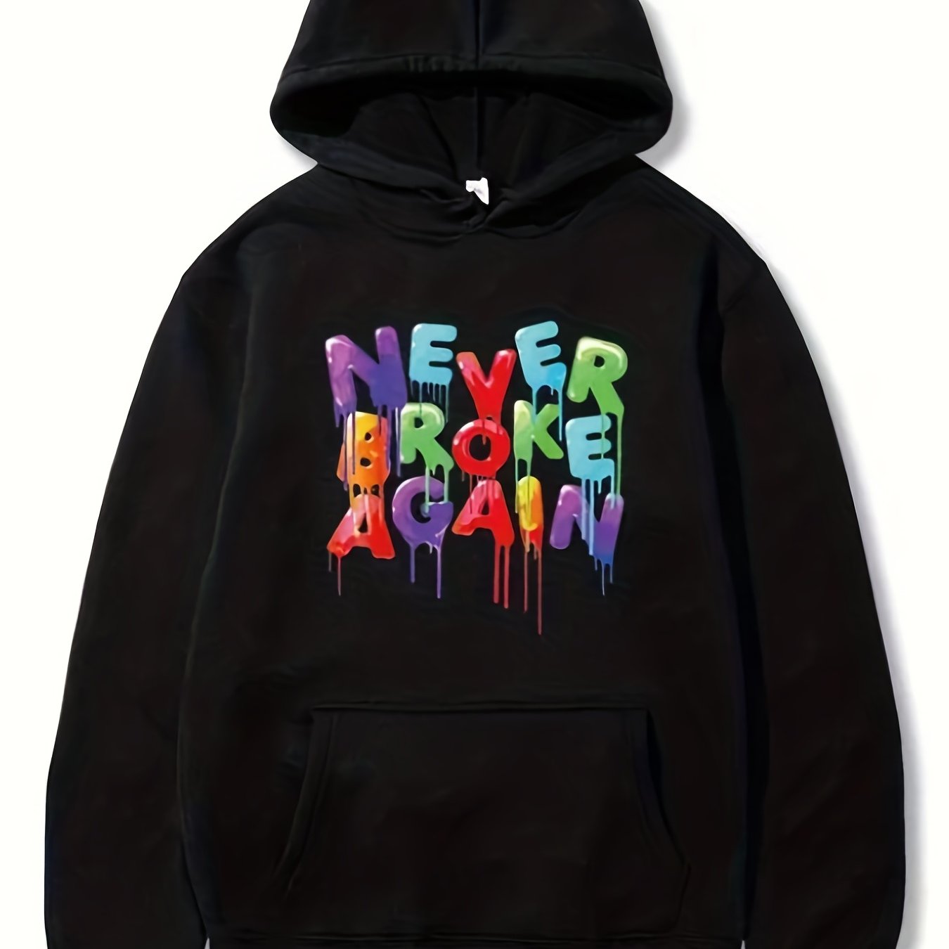 Never Broke Again Hoodie – Bold Graphic Streetwear Pullover